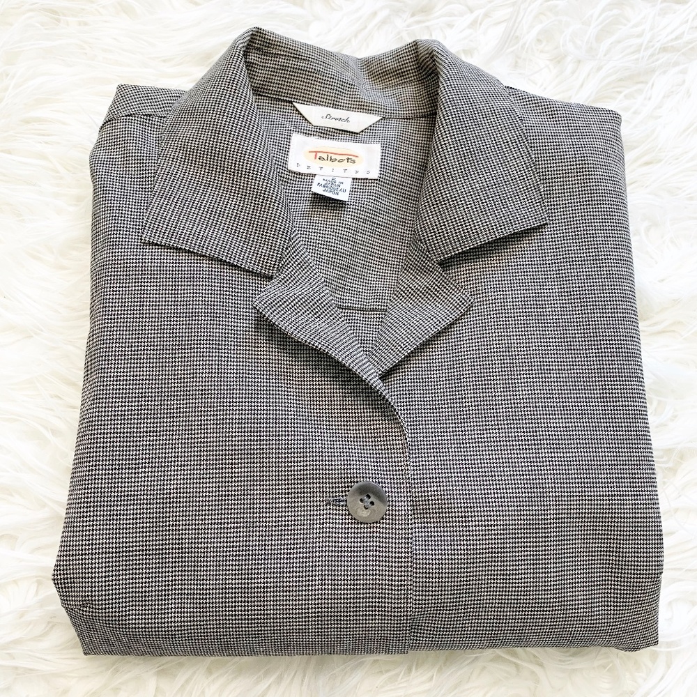 Talbots Wool Houndstooth Jacket 2 - image 2